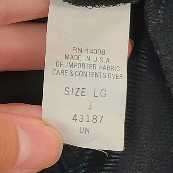 Escapades Top Women Large Black Satin Blouse Tank Embroidered Sleeveless Flowy - Picture 11 of 12